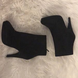 H&M faux suede booties!